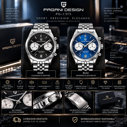 MONTRE PAGANI PD-1775 — Chronographe Sport & Élégance